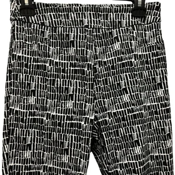 Soft Surroundings Womens XS Black & White Patterned Pants Stretch - Picture 3 of 7